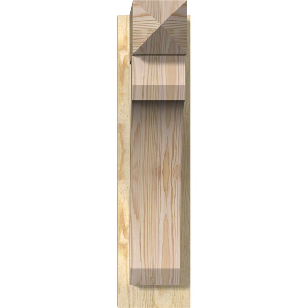 Legacy Arts & Crafts Rough Sawn Outlooker, Douglas Fir, 6W X 16D X 24H